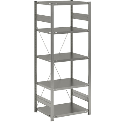 Boltless shelving unit, light duty, single-sided, HxWxD 2000 x 750 x 600 mm, zinc plated, standard shelf unit.