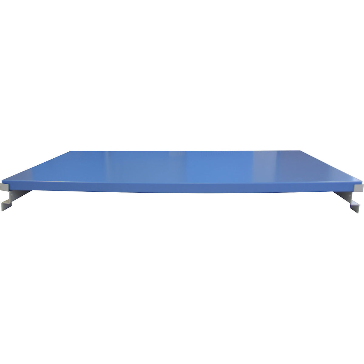 Shelf, LxWxH 870 x 440 x 25 mm, light blue, max. load 80 kg.