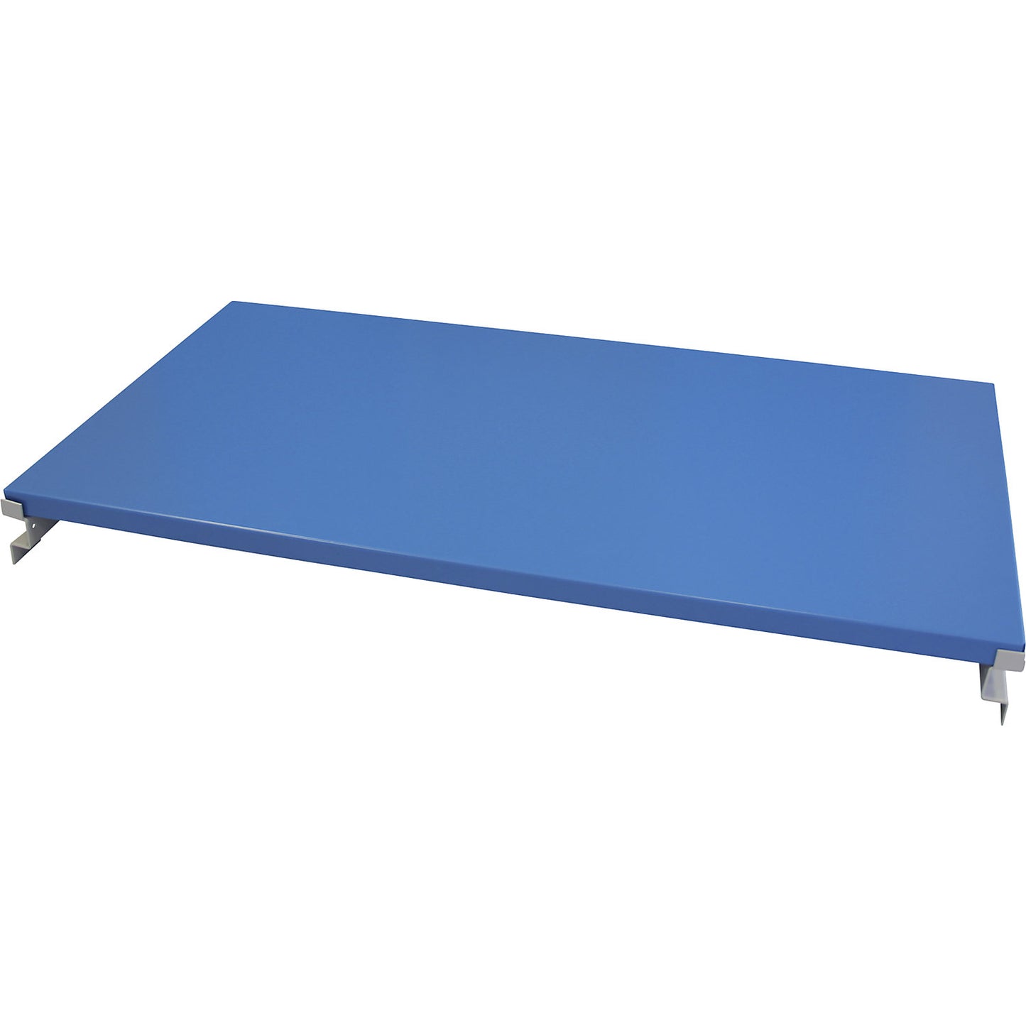 Shelf, LxWxH 870 x 440 x 25 mm, light blue, max. load 80 kg.