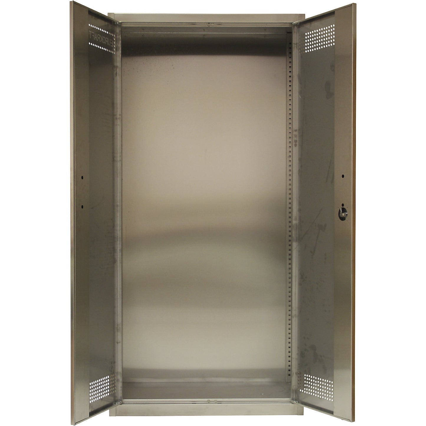 Environmental cupboard, empty housing, made of stainless steel with 2 doors, HxWxD 1950 x 950 x 420 mm.