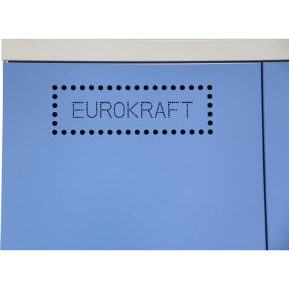 Drum cupboard, empty housing, with base sump and grate, HxWxD 1950 x 950 x 500 mm.