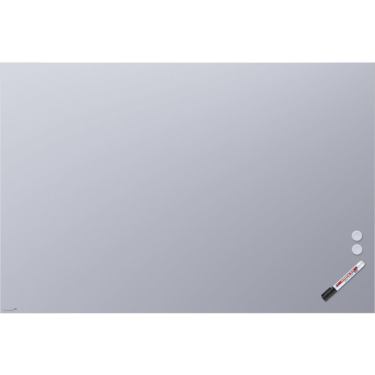 Matte glass board, safety glass, WxH 1500 x 1000 mm, pastel blue.