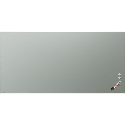 Matte glass board, safety glass, WxH 2000 x 1000 mm, sage.