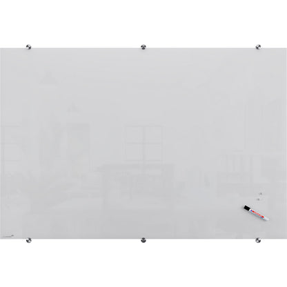 Glass board, safety glass, WxH 1500 x 1000 mm, white.