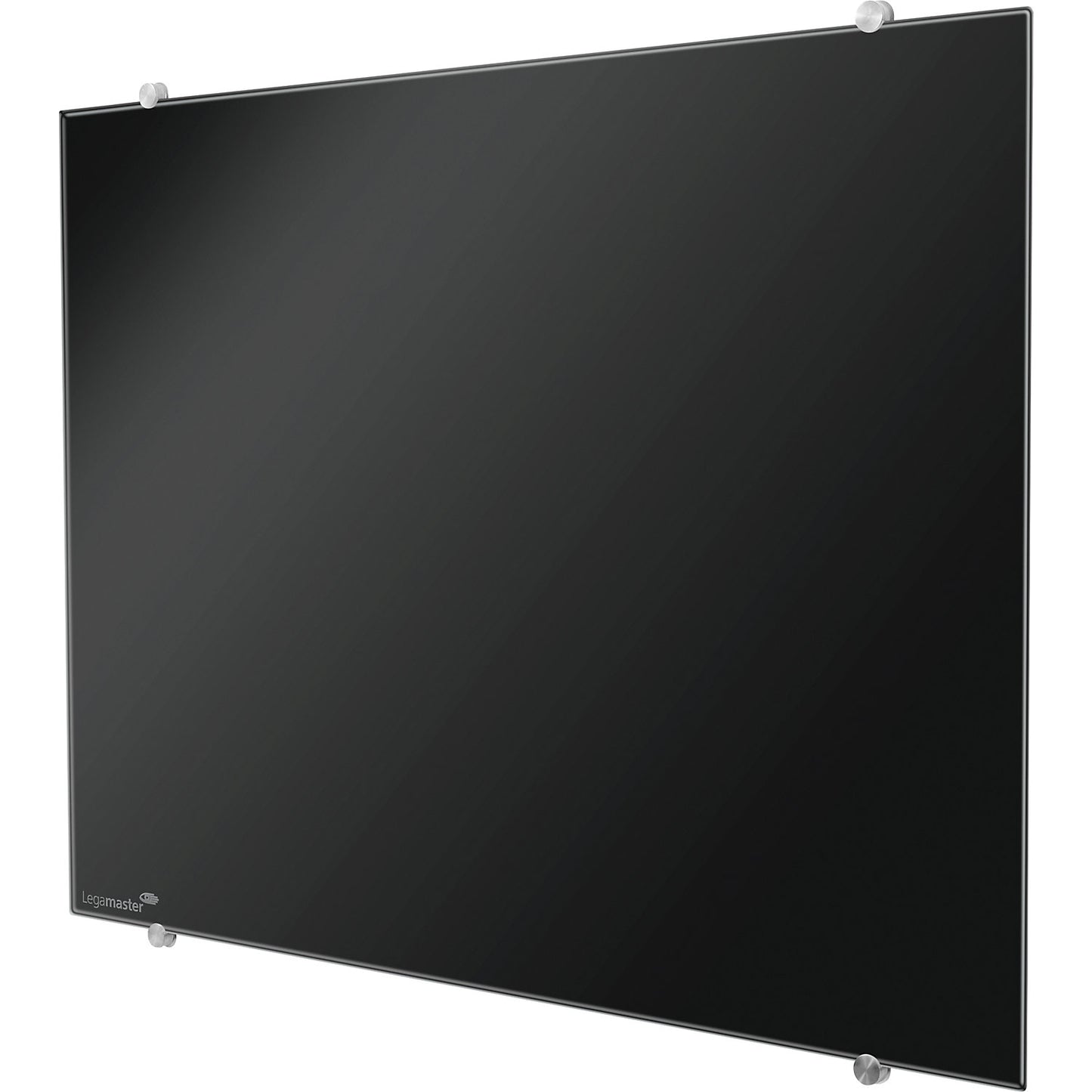 Glass board, safety glass, WxH 1500 x 1000 mm, black.