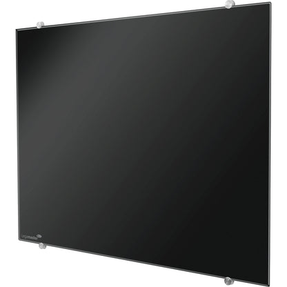 Glass board, safety glass, WxH 1500 x 1000 mm, black.