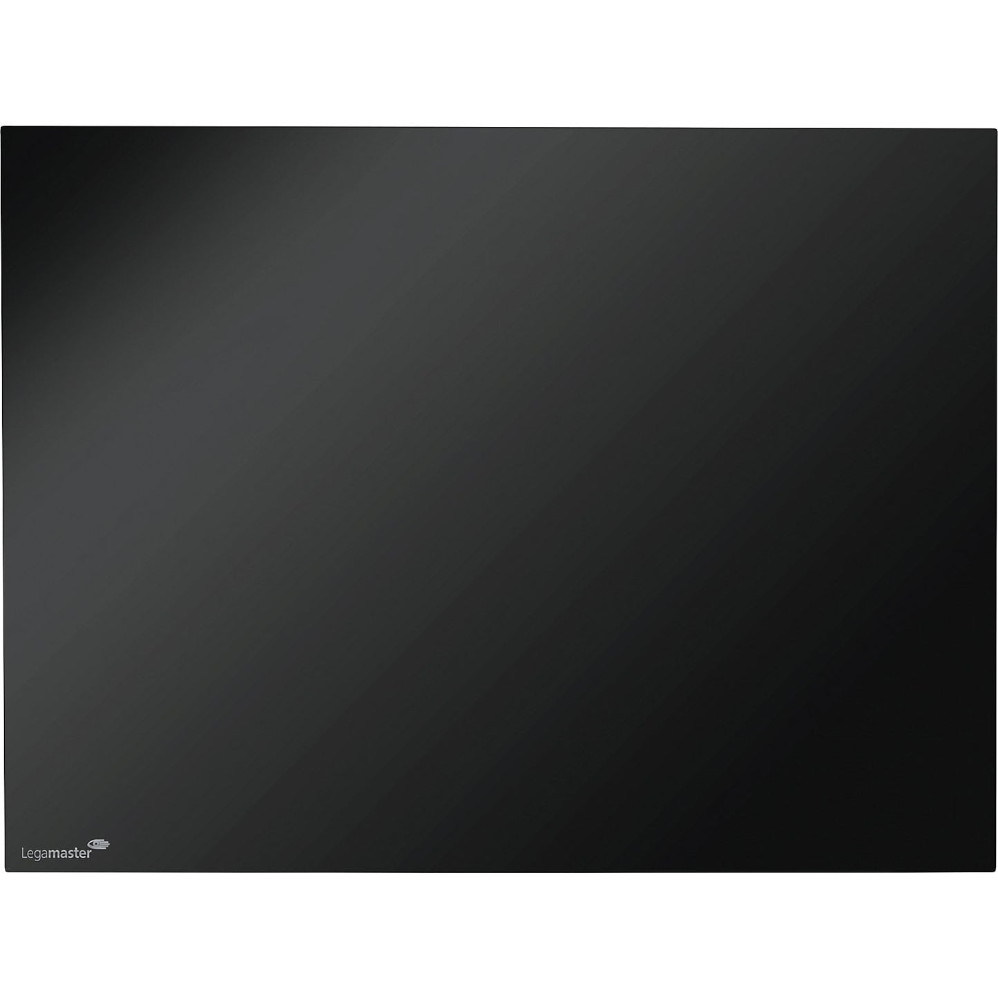 Glass board, safety glass, WxH 1500 x 1000 mm, black.