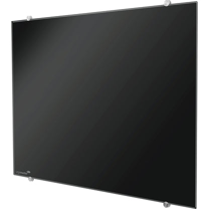 Glass board, safety glass, WxH 1200 x 900 mm, black.
