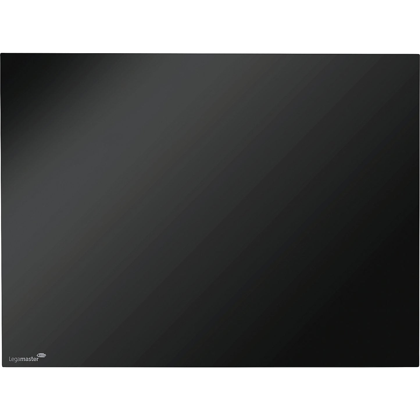 Glass board, safety glass, WxH 1200 x 900 mm, black.