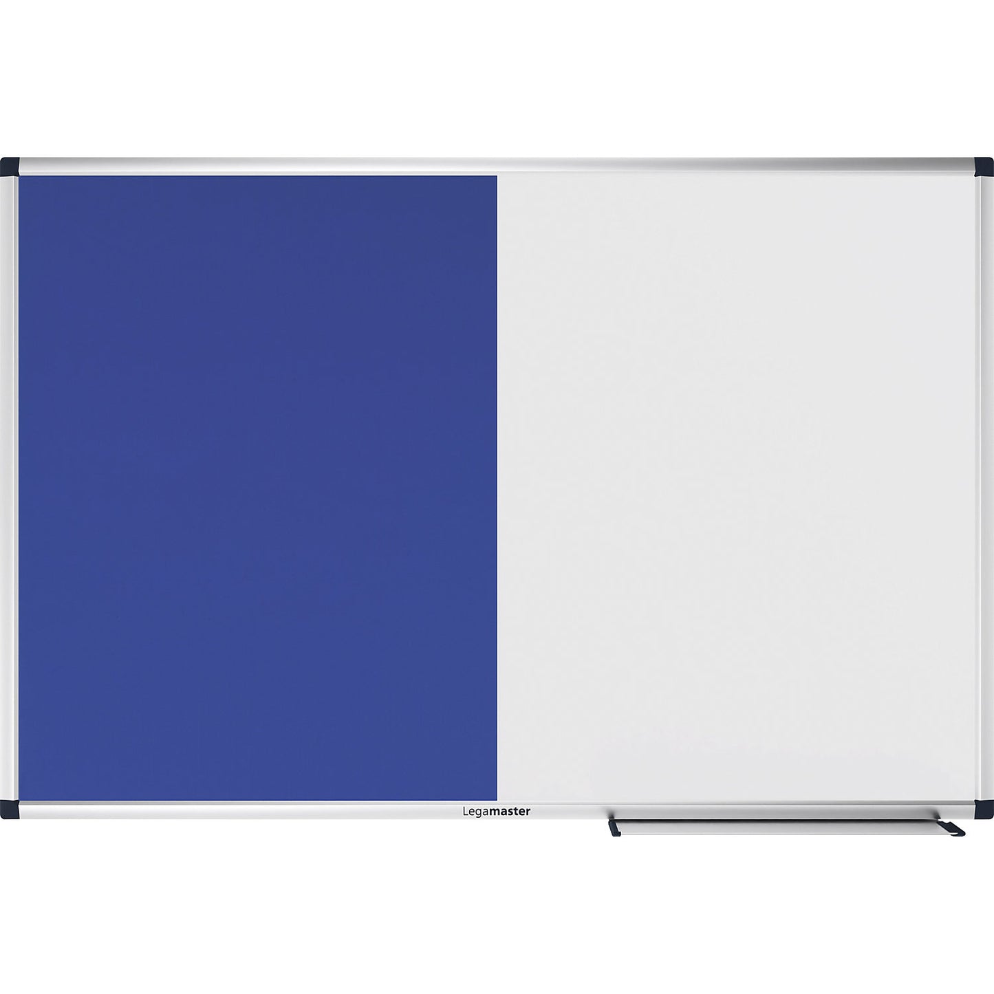 UNITE combination board, felt and magnetic steel, WxH 900 x 600 mm, white/blue.