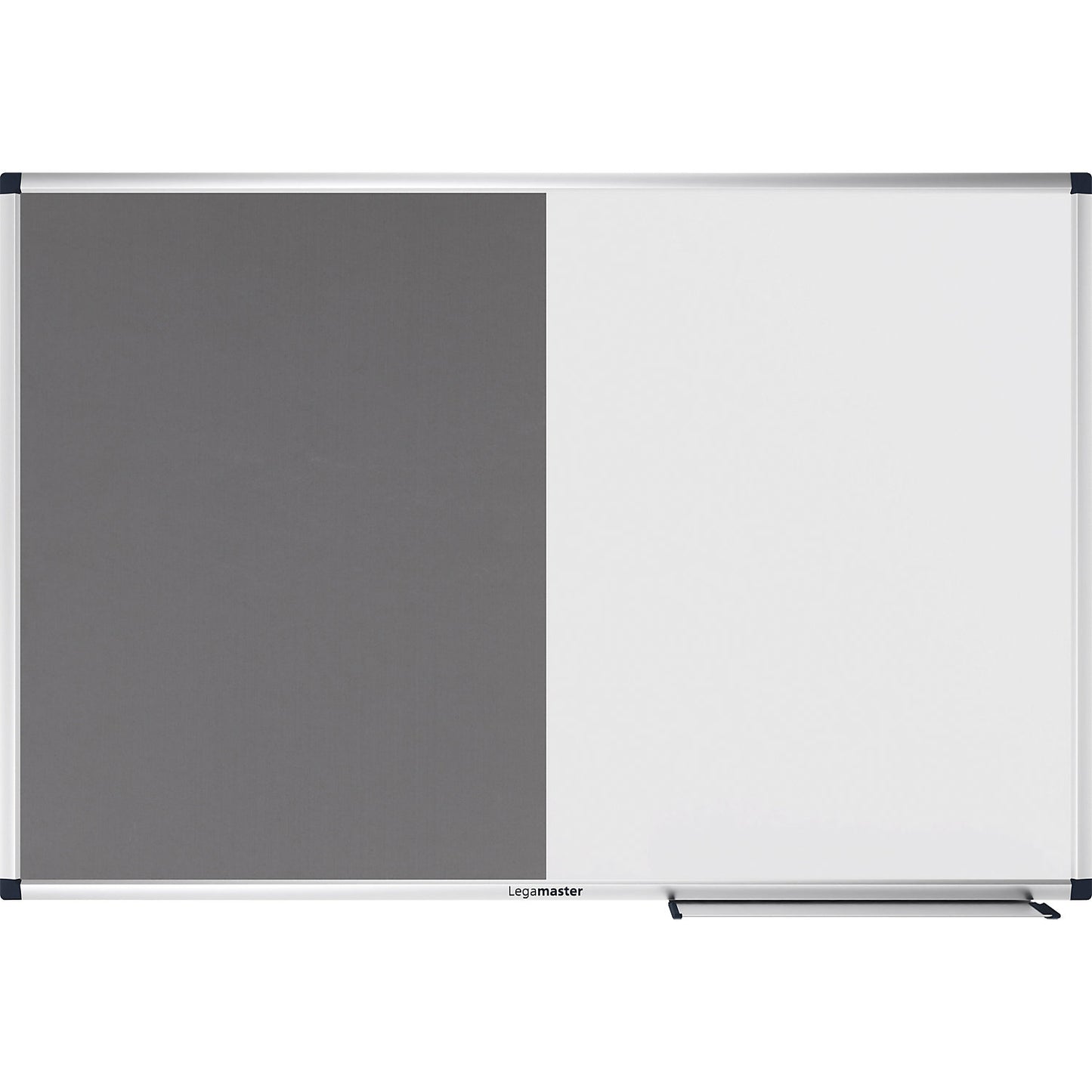 UNITE combination board, felt and magnetic steel, WxH 900 x 600 mm, white/grey.