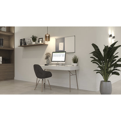 UNITE combination board, felt and magnetic steel, WxH 900 x 600 mm, white/grey.