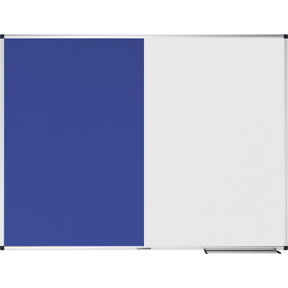 UNITE combination board, felt and magnetic steel, WxH 1200 x 900 mm, white/blue.