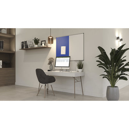 UNITE combination board, felt and magnetic steel, WxH 1200 x 900 mm, white/blue.