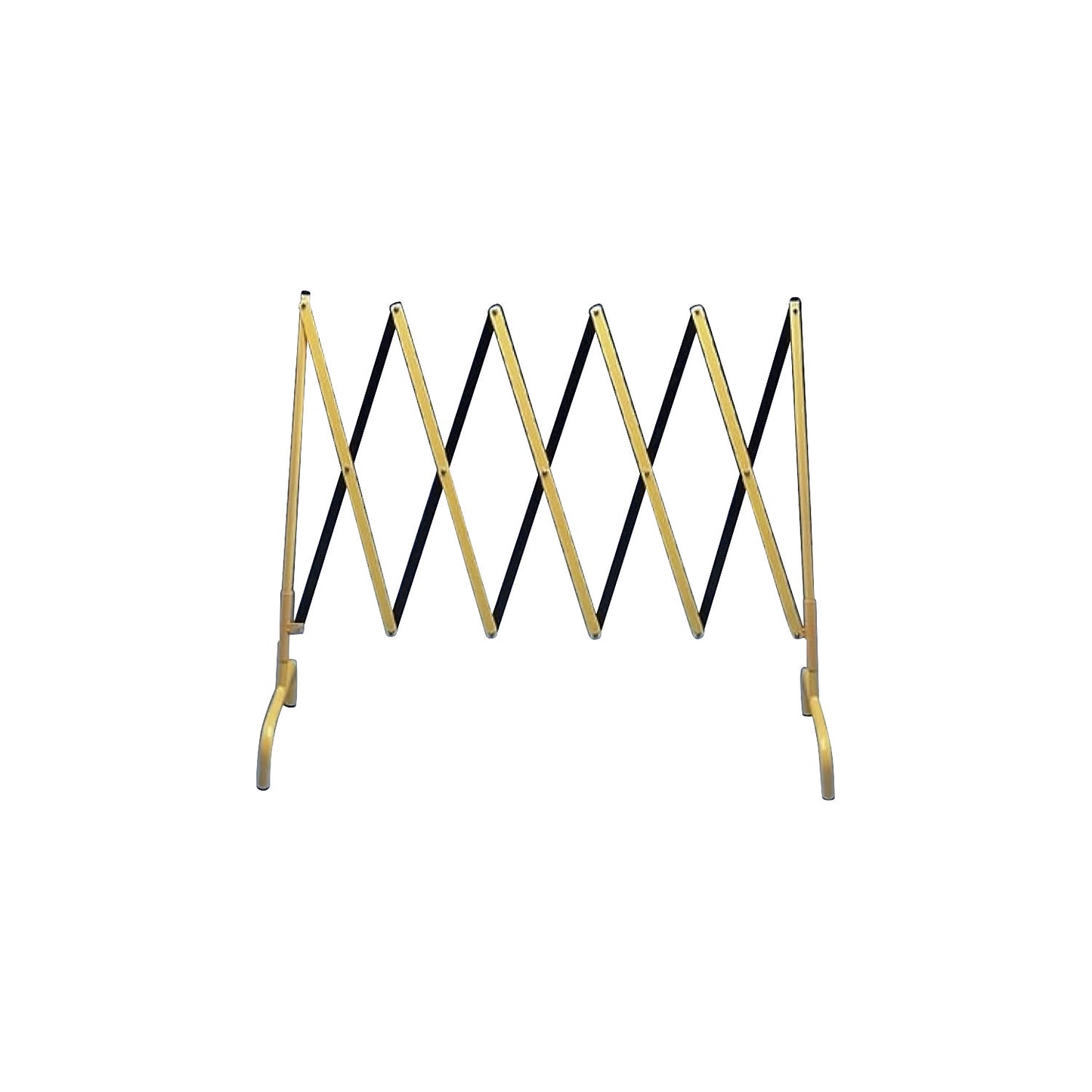 Expanding barrier, LxWxH 2850 x 460 x 1000 mm, yellow / black.