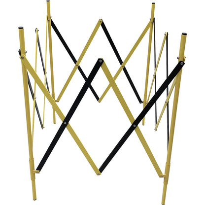 Manhole barrier, expanding, LxW 1000 x 1000 mm, pack of 1, yellow / black.