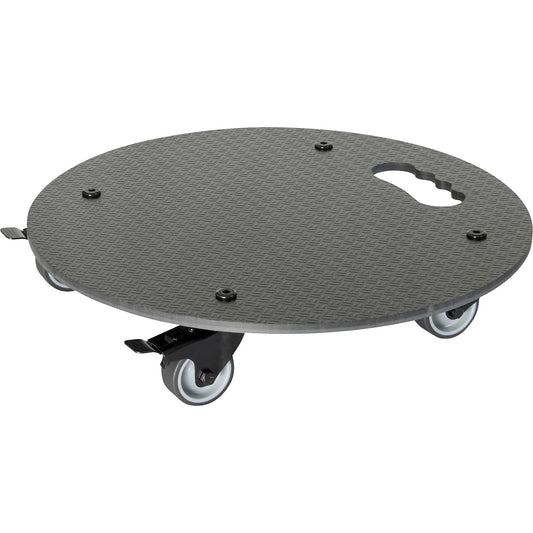 Plant dolly, max. load 100 kg, HPL, Ø 380 mm, black.