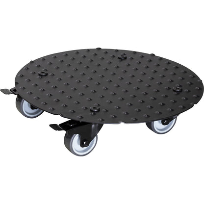 ALASKA aluminium plant dolly, max. load 150 kg, round, Ø 300 mm, black.