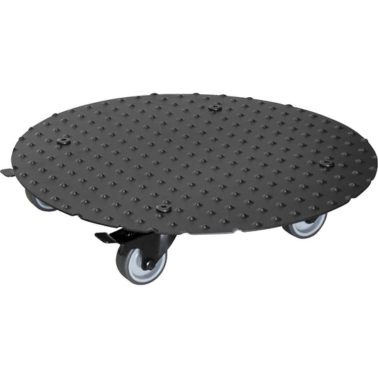 ALASKA aluminium plant dolly, max. load 150 kg, round, Ø 380 mm, black.