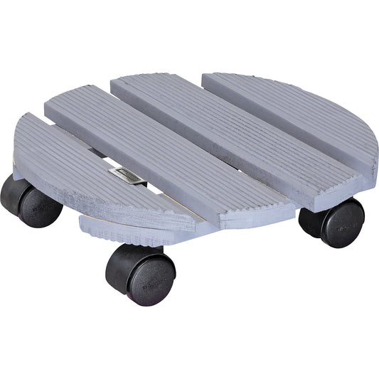 CREO plant dolly, max. load 100 kg, solid wood, Ø 290 mm, wheel Ø 40 mm, pack of 2.