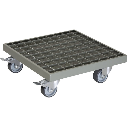 INDUSTRIAL plant dolly, max. load 200 kg, LxW 290 x 290 mm, grey.