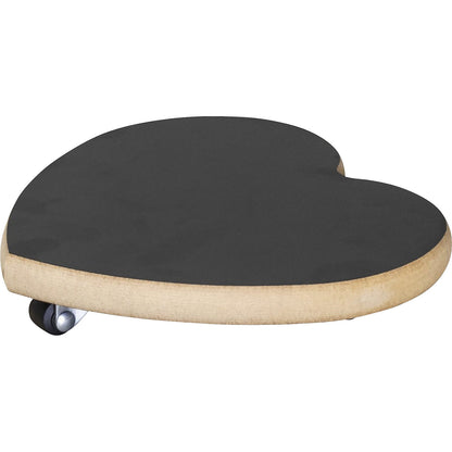 MDF plant dolly, max. load 100 kg, LxW 200 x 200 mm, black, pack of 2.