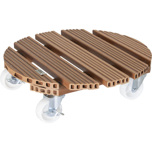 WPC plant dolly, max. load 150 kg, LxW 385 x 385 mm, ochre.