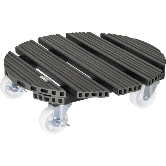 WPC plant dolly, max. load 150 kg, LxW 385 x 385 mm, charcoal.