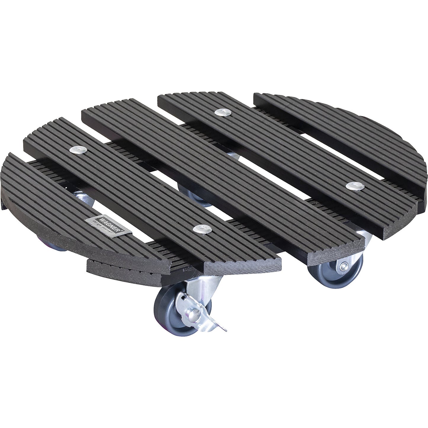 WPC plant dolly, max. load 100 kg, LxW 290 x 290 mm, charcoal.
