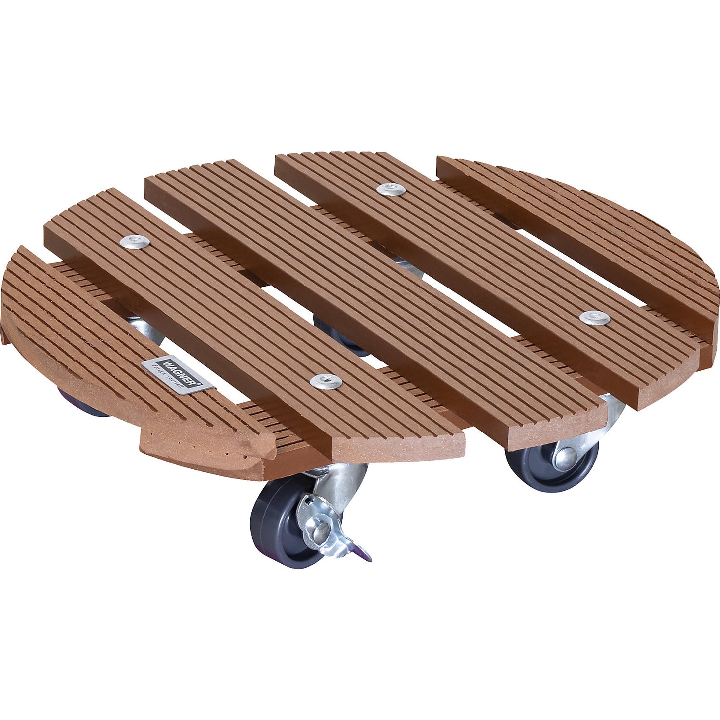 WPC plant dolly, max. load 100 kg, LxW 290 x 290 mm, ochre.