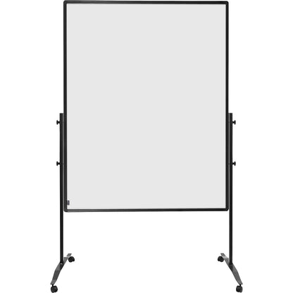 Premium Plus mobile pinboard, board format 1200 x 1500 mm, cardboard, white, fixed.