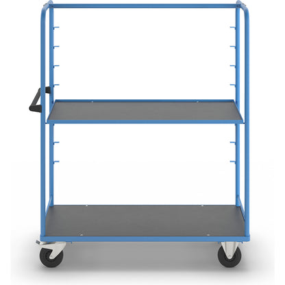 Shelf trolley, for 8 shelves, incl. 1 shelf.