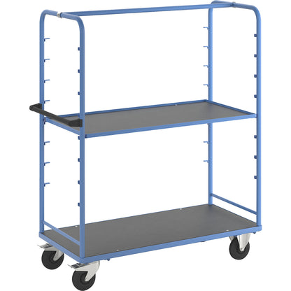 Shelf trolley, for 8 shelves, incl. 1 shelf.