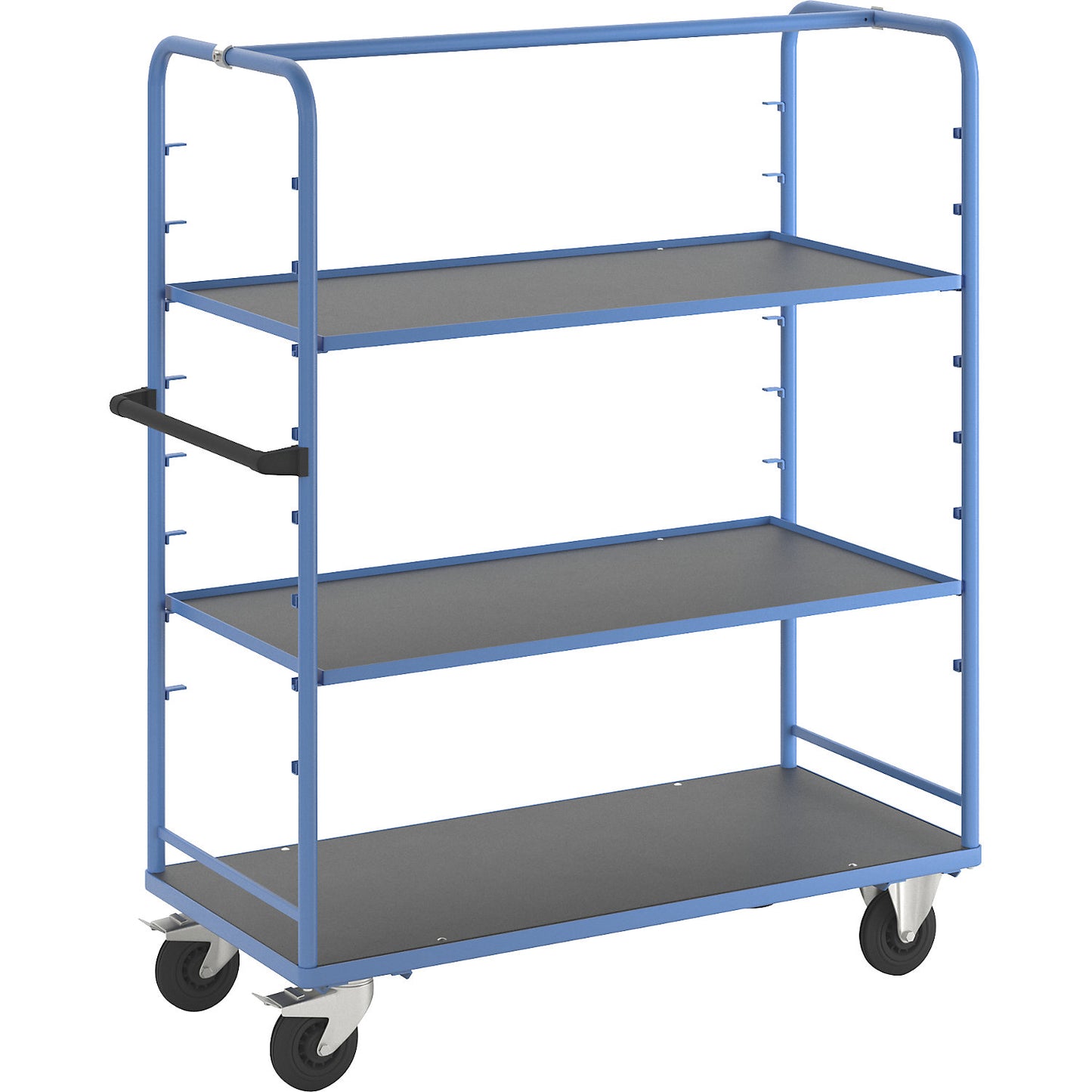 Shelf trolley, for 8 shelves, incl. 2 shelves.