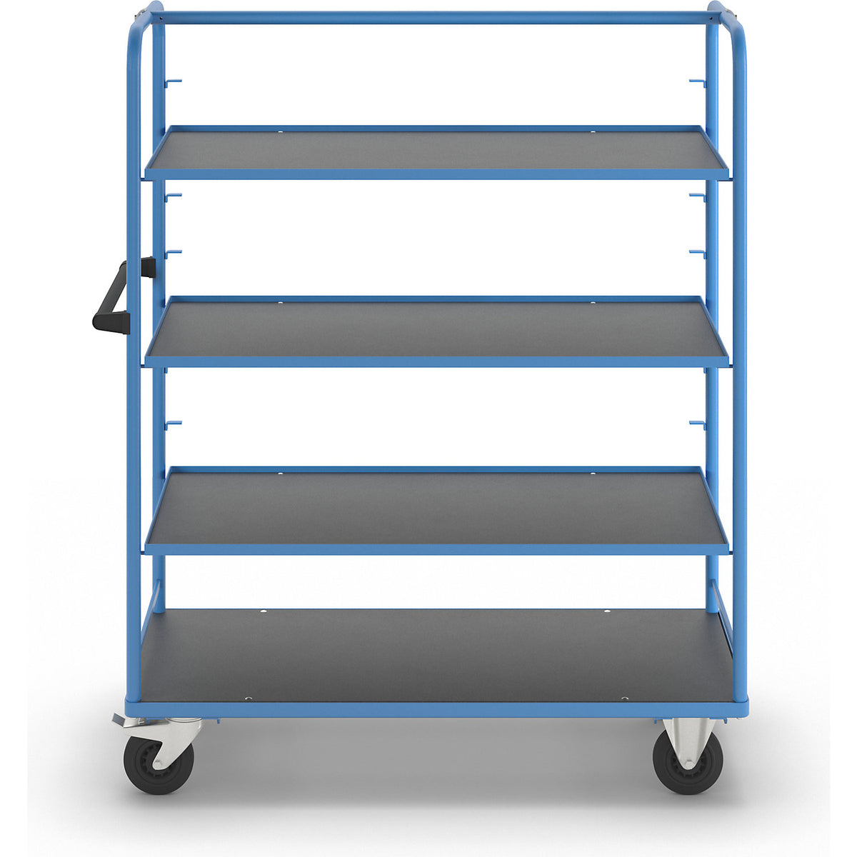 Shelf trolley, for 8 shelves, incl. 3 shelves.