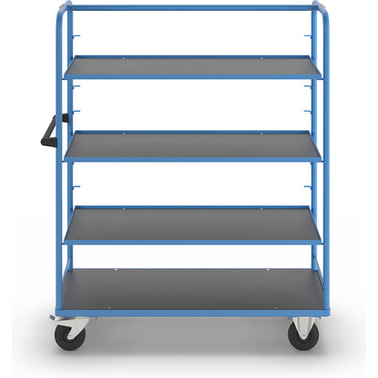 Shelf trolley, for 8 shelves, incl. 3 shelves.