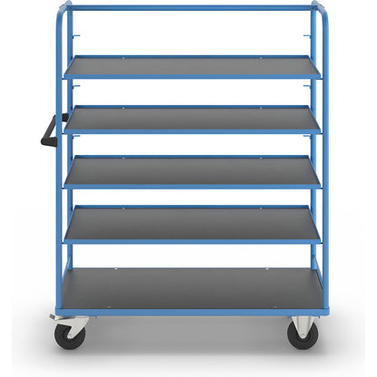 Shelf trolley, for 8 shelves, incl. 4 shelves.