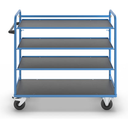 Shelf trolley, for 5 shelves, incl. 3 shelves.