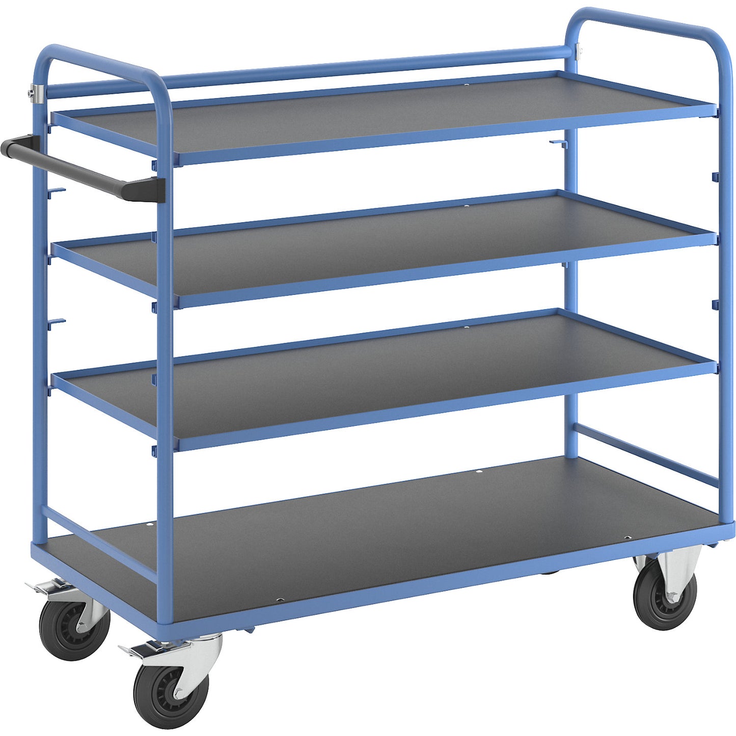 Shelf trolley, for 5 shelves, incl. 3 shelves.
