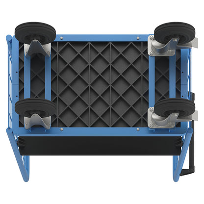 Shelf truck, with mesh panels, 3-sided, length 910 mm, incl. 1 shelf.