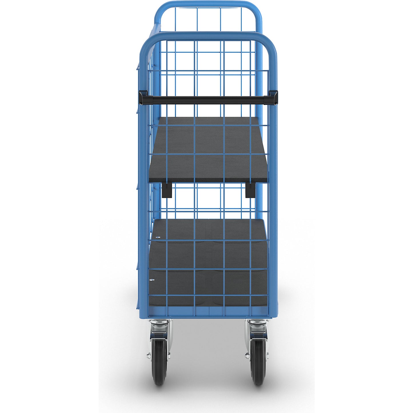 Shelf truck, with mesh panels, 3-sided, length 1180 mm, incl. 1 shelf.
