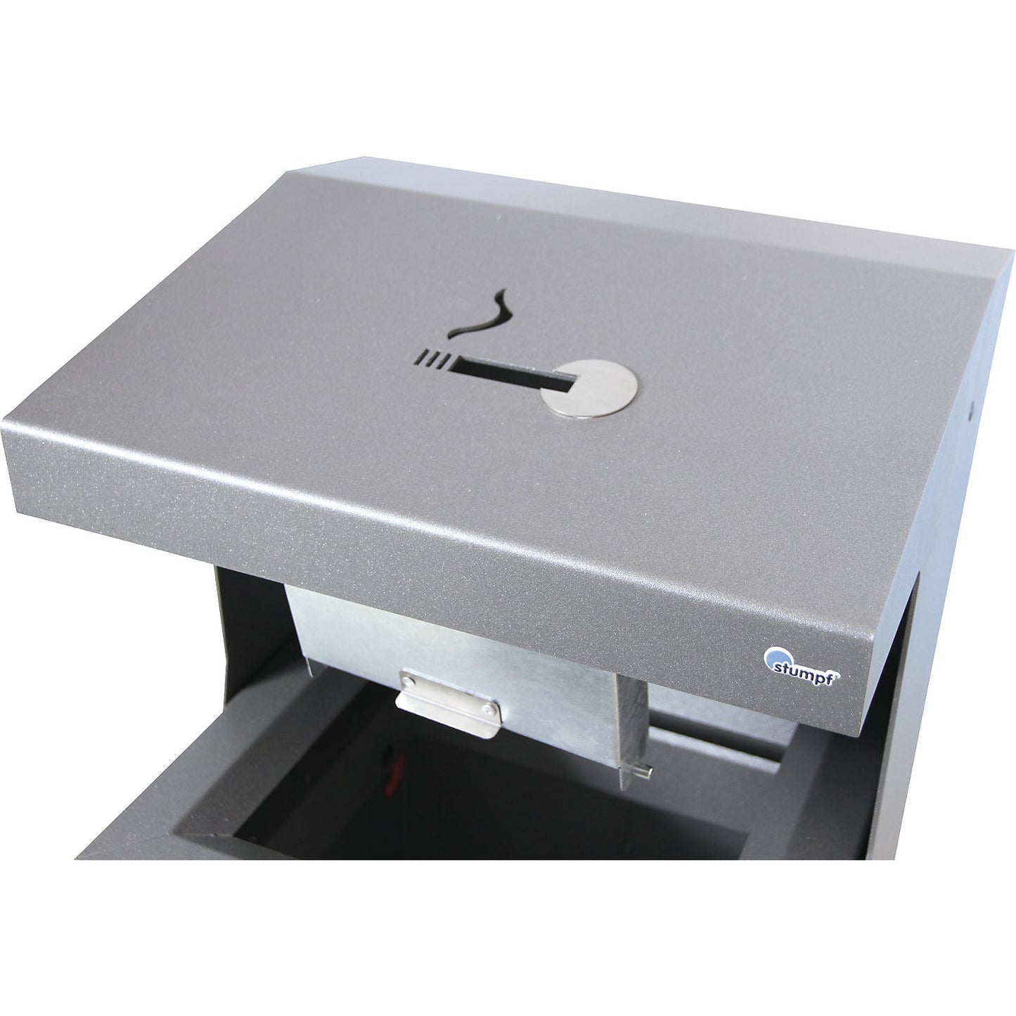 Waste collector with ashtray, capacity 75 l, grey.