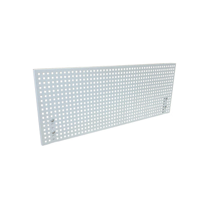 Perforated panel, WxH 1200 x 450 mm, light grey RAL 7035.