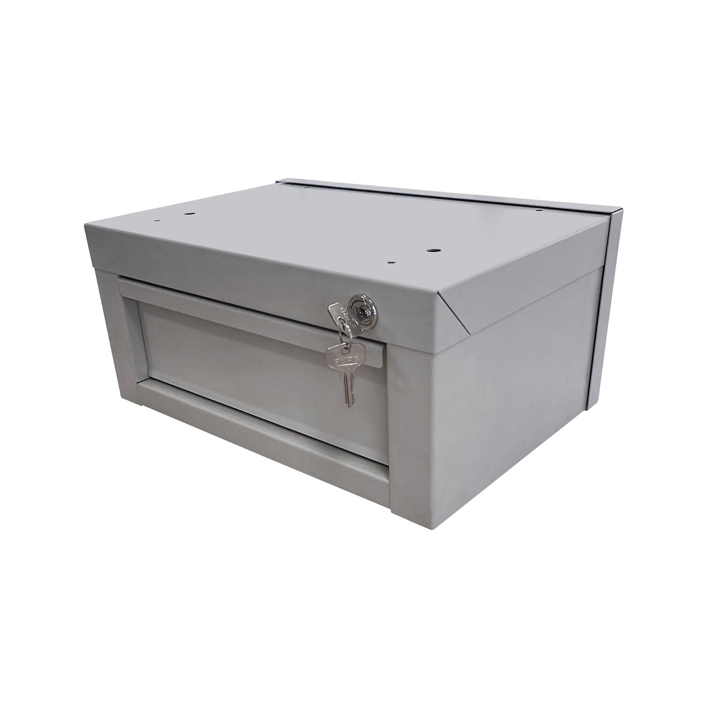 Single drawer, height 100 mm, for work table, light grey RAL 7035.