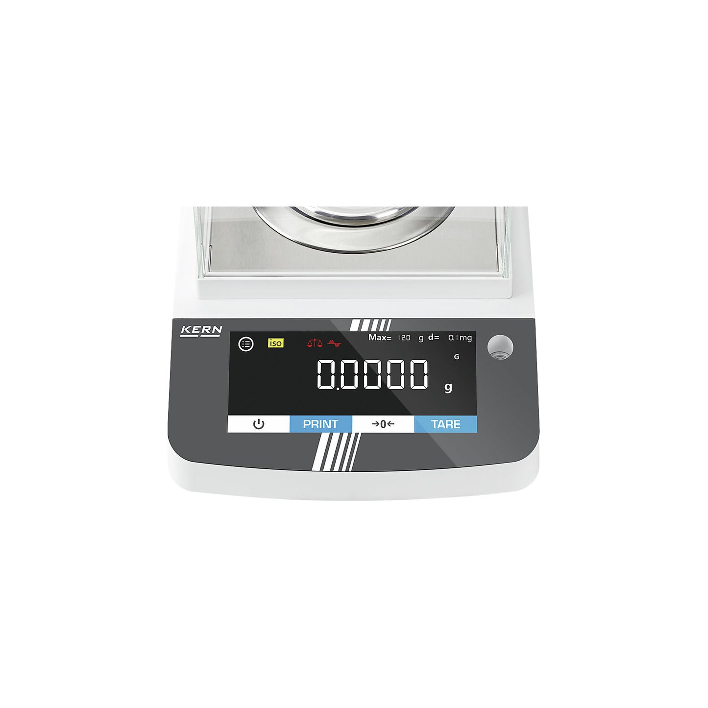 ADS analysis scales, weighing range up to 1200 g, read-out accuracy 0.01 g, weighing plate Ø 90 mm.