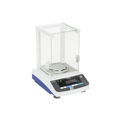 ADS analysis scales, weighing range up to 2200 g, read-out accuracy 0.01 g, weighing plate Ø 90 mm.