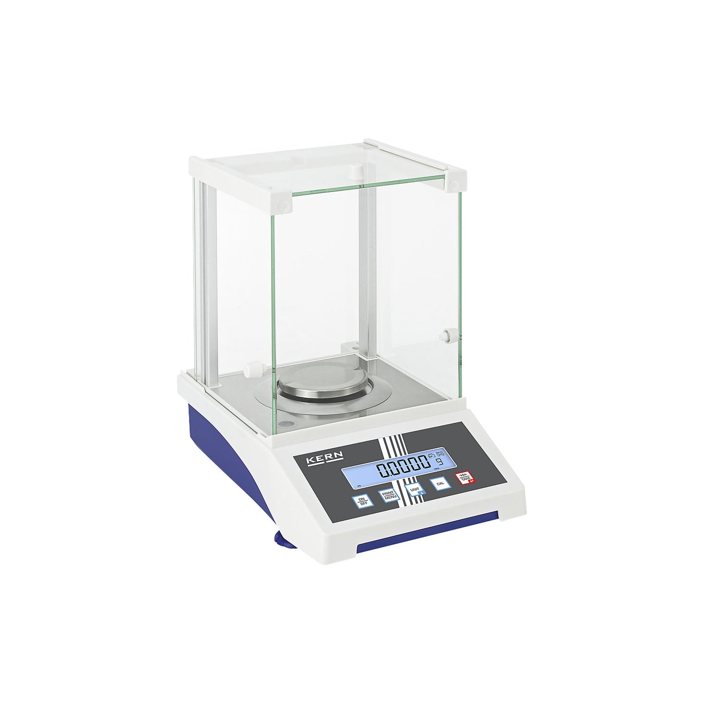 AXE analysis scales, weighing range up to 2200 g, read-out accuracy 0.01 g, weighing plate Ø 80 mm.
