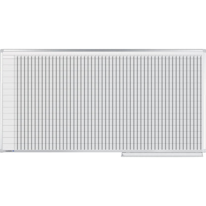 Professional yearly planner, 7 day week, for 75 people, WxH 2000 x 1000 mm.