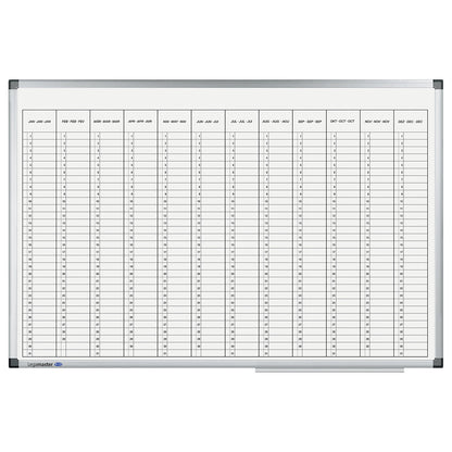 Premium yearly planner, monthly planner, magnetic, WxH 900 x 600 mm, vertical division.