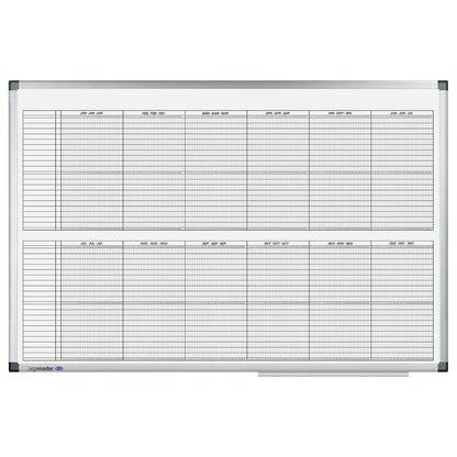 Premium yearly planner, project planner, for 20 people, WxH 900 x 600 mm.